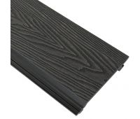 Фасадная панель Wood-X 156х21 Чёрное дерево 3D