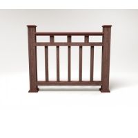 Ограждение ДПК цвет Шоколад Сборка №1