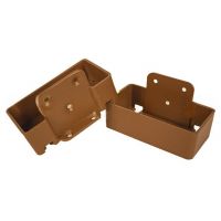 Крепление перил из алюминия прямое Орех Крепление перил из алюминия прямое Орех