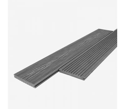 Террасная доска ДПК UnoDeck Solid Серый от производителя RusDecking по цене 899 р Террасная доска ДПК UnoDeck Solid Серый от производителя RusDecking по цене 899 р