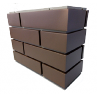 Пластиковая имитация кирпичного столба Реставрация Коричневый