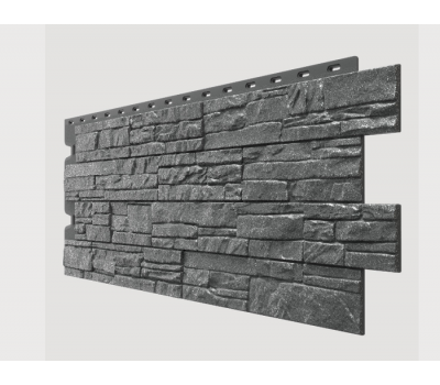 Фасадные панели (цокольный сайдинг) , Stein (песчаник), Антрацит от производителя  Docke по цене 653 р