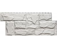 Фасадные панели (цокольный сайдинг) коллекция Гранит Леон - Белый