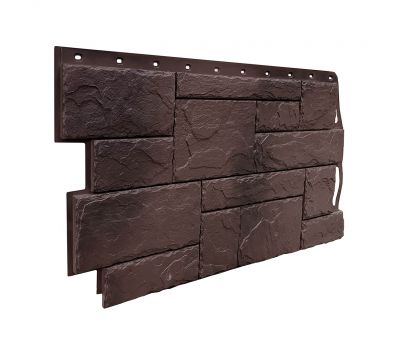 Фасадные панели (цокольный сайдинг) коллекция Камень Природный - Коричневый от производителя  Fineber по цене 740 р