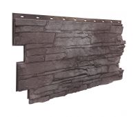 Фасадные панели (цокольный сайдинг) коллекция Скала - Желто-коричневый