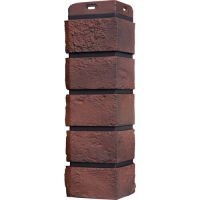 Угол состаренный кирпич Элит Кофе (Жжёный) чёрный ШОВ