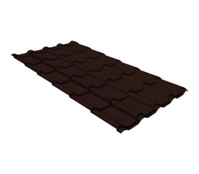 Металлочерепица камея GL 0,5 GreenCoat Pural Matt RR 887 шоколадно-коричневый (RAL 8017 шоколад) от производителя  Grand Line по цене 1 038 р