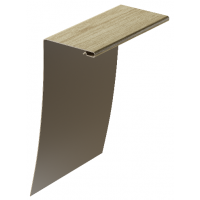 Околооконный профиль универсальный под дерево 89/254 мм Кедр Околооконный профиль универсальный под дерево 89/254 мм Кедр