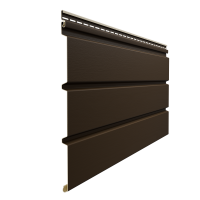 Софит Элит без перфорации коричневый (темный дуб)