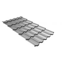 Металлочерепица квинта плюс c 3D резом 0,5 Satin RAL 7004 сигнальный серый