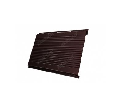 Металлический сайдинг Вертикаль (gofr) 0,5 Velur20 RAL 8017 Шоколад от производителя  Grand Line по цене 1 228 р