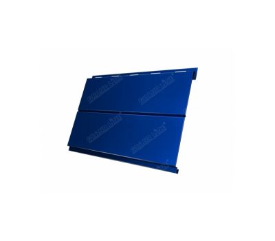 Металлический сайдинг Вертикаль (line) 0,5 Atlas RAL 5005 Сигнальный синий от производителя  Grand Line по цене 1 150 р