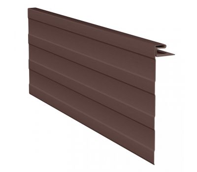 J-фаска ( ветровая, карнизная планка ) коричневая для винилового сайдинга от производителя Россия по цене 720 р J-фаска ( ветровая, карнизная планка ) коричневая для винилового сайдинга от производителя Россия по цене 720 р