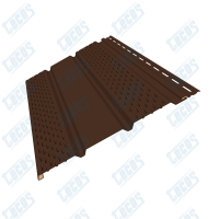 Софит тройной с перфорацией по бокам Тёмный каштан Софит тройной с перфорацией по бокам Тёмный каштан