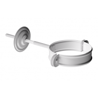 Хомут трубы D90, ПЛОМБИР (RAL 9010) Хомут трубы D90, ПЛОМБИР (RAL 9010)