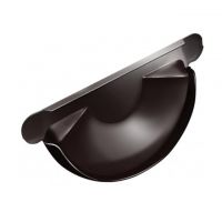 Заглушка желоба Коричневый (RAL 8017) Заглушка желоба Коричневый (RAL 8017)